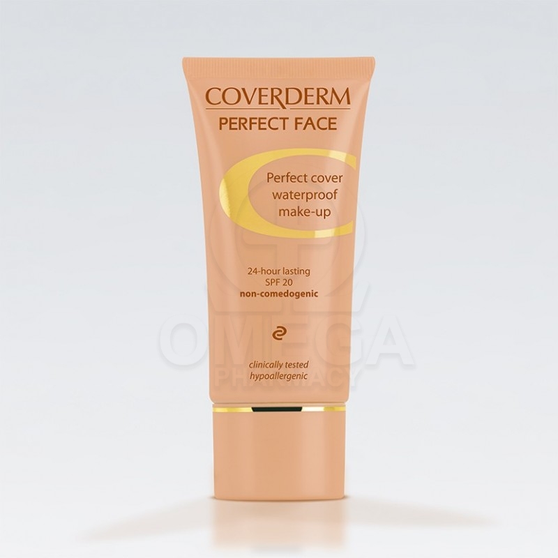 COVERDERM Perfect Face SPF 20 No.2 Αδιάβροχο make-up Προσώπου για όλους τους τύπους δέρματος 30ml