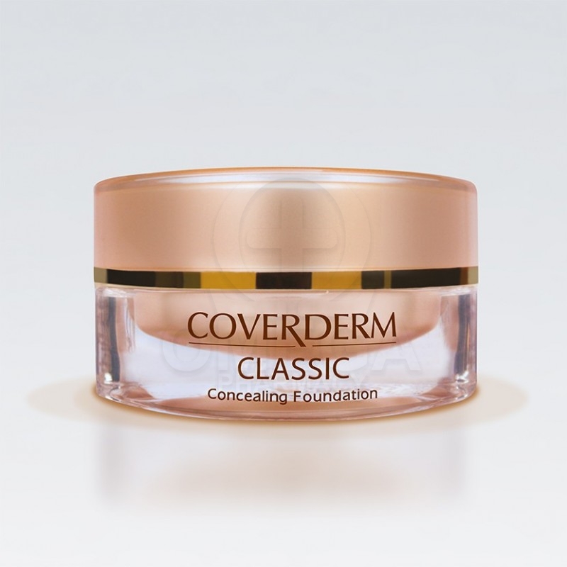 COVERDERM Classic Waterproof Concealing Foundation SPF 30 No.5A make-up για την πλήρη κάλυψη των ατελειών του δέρματος 15ml