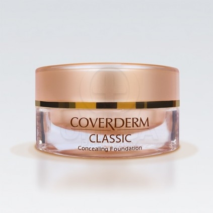 COVERDERM Classic Waterproof Concealing Foundation SPF 30 No.7 make-up για την πλήρη κάλυψη των ατελειών του δέρματος 15ml