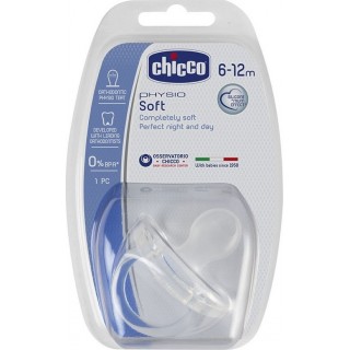 CHICCO Physio Soft Ανατομική Πιπίλα Σιλικόνη 6-12m 1τμχ