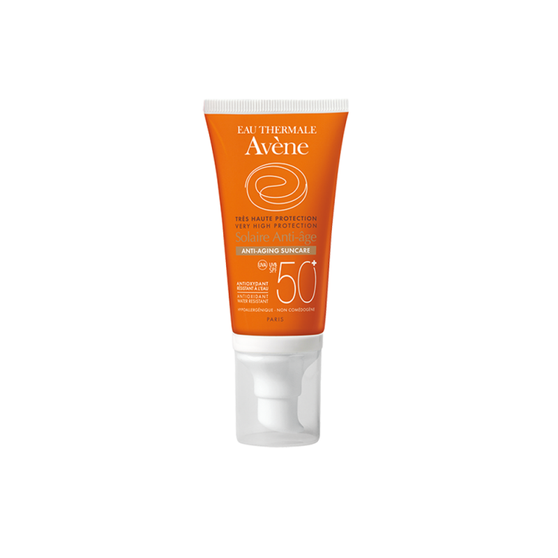 AVENE Solaire Anti-age Dry Touch SPF50+ Αντηλιακή Κρέμα Προσώπου με Αντιγηραντική Δράση 50ml