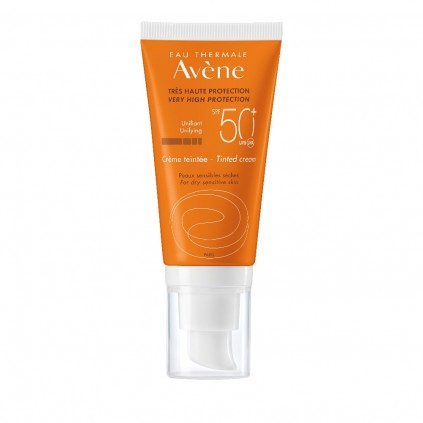 AVENE Solaire Creme Teintee SPF50+ Αντηλιακή Κρέμα Προσώπου & Λαιμού με Χρώμα για Ξηρή / Πολύ Ξηρή Επιδερμίδα 50ml