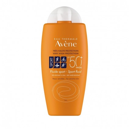 AVENE Fluide Sport SPF50+ Αντηλιακό Γαλάκτωμα για Πρόσωπο & Σώμα Ιδανικό για Αθλητικές Δραστηριότητες 100ml