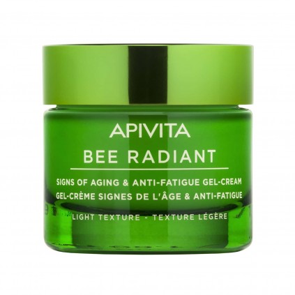 APIVITA Bee Radiant Κρέμα-Gel για Σημάδια Γήρανσης & Ξεκούραστη Όψη με Λευκή Παιώνια & Πατενταρισμένη Πρόπολη Ελαφριάς Υφής 50ml