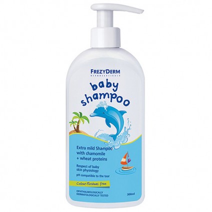 FREZYDERM Baby Shampoo Απαλό Βρεφικό Σαμπουάν με Χαμομήλι & Πρωτεΐνες Σιταριού, 200ml + 100ml Free
