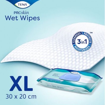 TENA Proskin Wet Wipes Υγρά Μαντηλάκια Με Πλαστικό Καπάκι 48τμχ