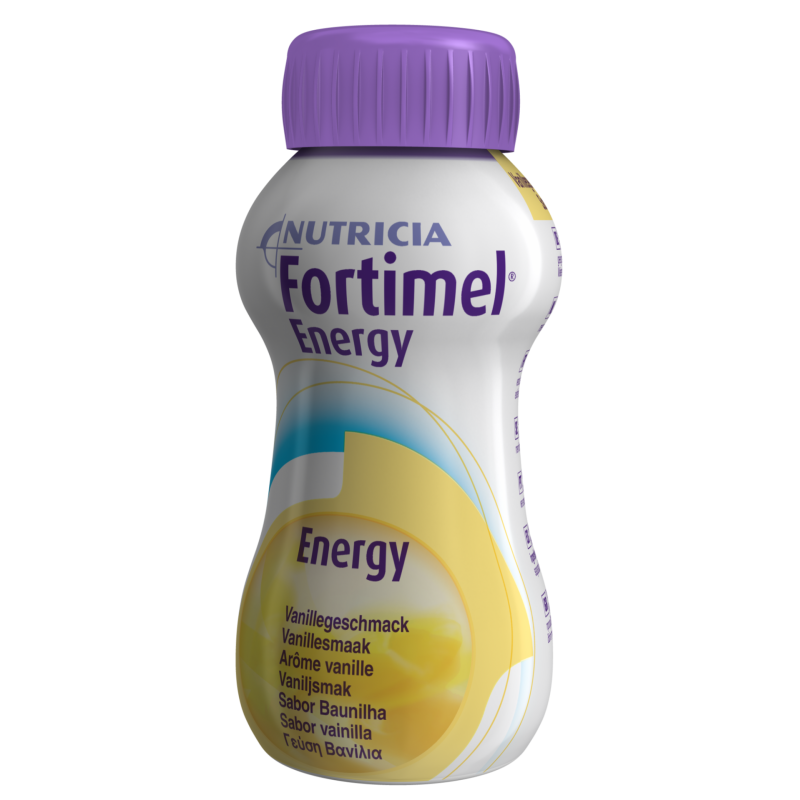 NUTRICIA Fortimel Energy Θρεπτικό Συμπλήρωμα Διατροφής Υψηλής Ενέργειας με Γεύση Βανίλια 4x200ml