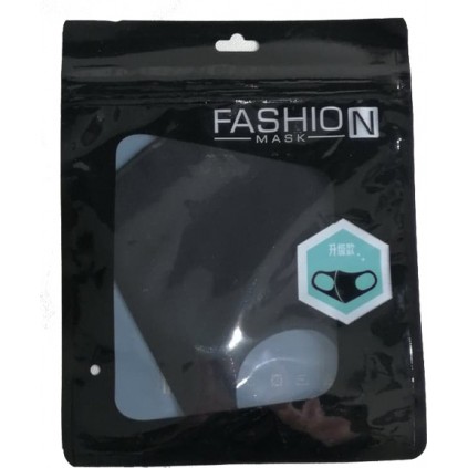 FASHION Mask Υφασμάτινη Μάσκα Πολλαπλών Χρήσεων με Ρυθμιζόμενο Λάστιχο σε Μαύρο Χρώμα 1 Τεμάχιο