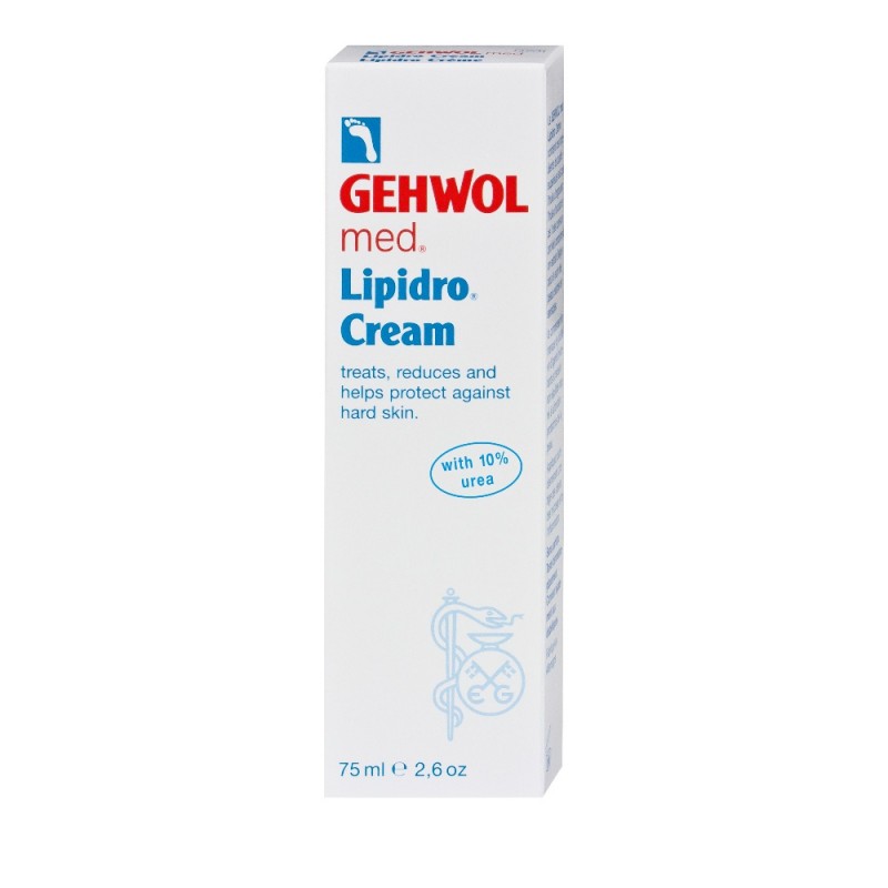 GEHWOL Med Lipidro Cream Υδρολιπιδική Kρέμα για την Φροντίδα της Ξηρής & Ευαίσθητης Επιδερμίδας των Ποδιών 75ml