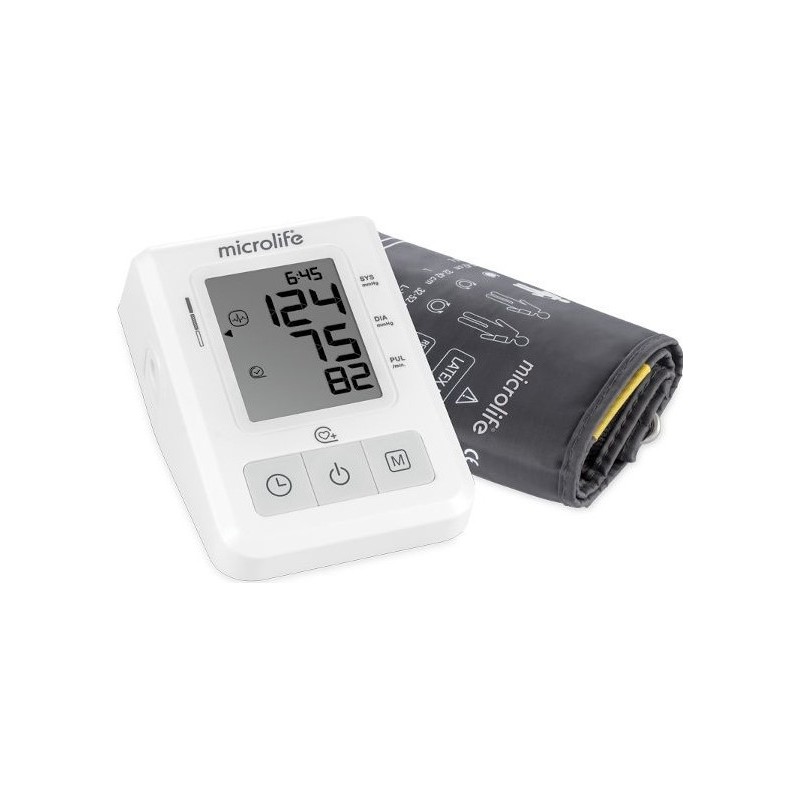 MICROLIFE BP B2 Basic Blood Pressure Monitor Ψηφιακό Πιεσόμετρο Μπράτσου με Τεχνολογία Ανάλυσης Παλμών & Τεχνολογία Gentle+ για Άνετες Μετρήσεις 1 Τεμάχιο