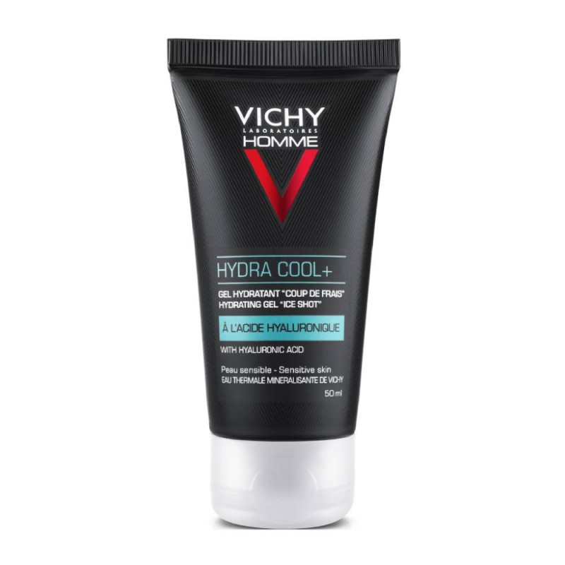 VICHY Homme Hydra Cool+ Ενυδατικό Gel για Πρόσωπο & Μάτια με Υαλουρονικό Οξύ για Ευαίσθητη & για Κάθε Τύπο Επιδερμίδα 50ml