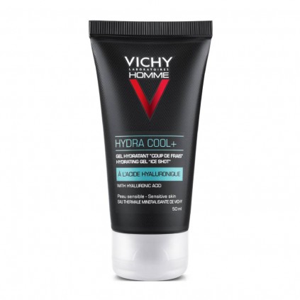 VICHY Homme Hydra Cool+ Ενυδατικό Gel για Πρόσωπο & Μάτια με Υαλουρονικό Οξύ για Ευαίσθητη & για Κάθε Τύπο Επιδερμίδα 50ml