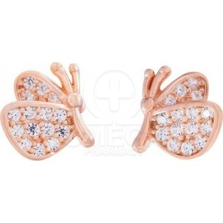 MEDISEI Dalee Ασημένια Σκουλαρίκια Butterflies 05428 1 ζευγάρι