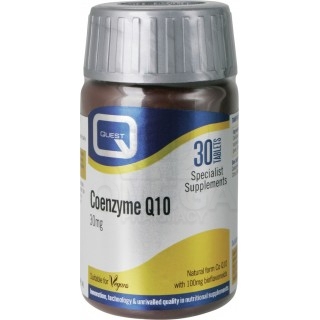 QUEST Coenzyme Q10 30mg Συμπλήρωμα με Συνένζυμο Q10, 30 tabs