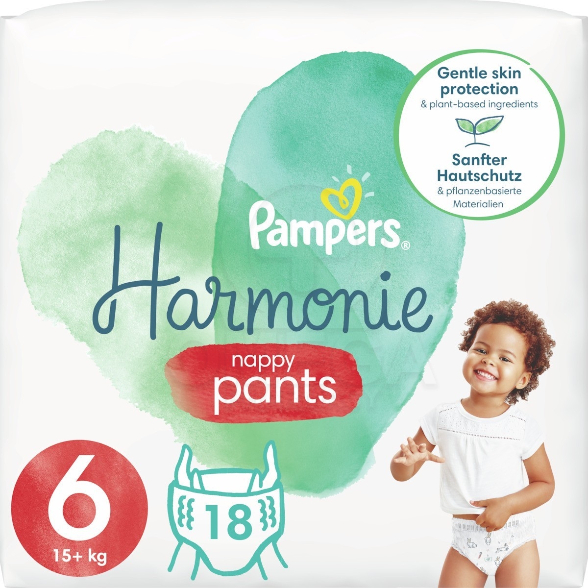 PAMPERS Harmonie Nappy Pants ΠάνεςΒρακάκι No6 15kg+) 18τμχ