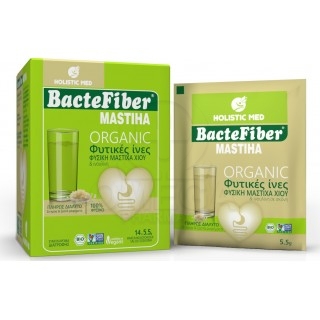 HOLISTIC MED Bactefiber Mastiha Συμπλήρωμα με Προβιοτικά & Μαστίχα για Γαστρεντερικές Διαταραχές 14x5,50gr
