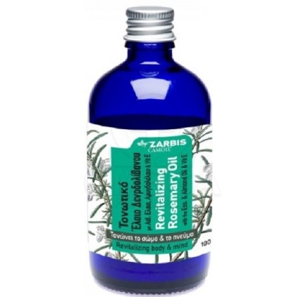 ZARBIS Camoil Revitalizing Rosemary Oil Τονωτικό Έλαιο Δενδρολίβανου για Τόνωση Σώματος και Πνεύματος 100ml