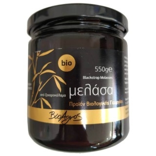 BIOAGROS Βιολογική Μελάσσα Blackstrap από Ζαχαροκάλαμο 550gr