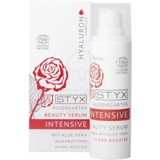 STYX Rosengarten Intensive Beauty Serum Ενυδατικός Ορός Προσώπου με Αλόη Βέρα, Τριαντάφυλλο & Υαλουρονικό Οξύ 30ml