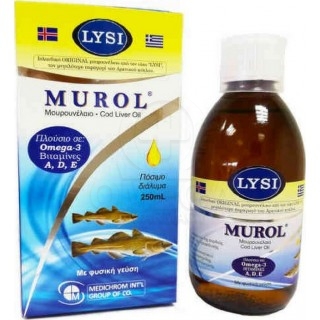 MEDICHROM Murol Πόσιμο Μουρουνέλαιο με Φυσική Γεύση 250ml