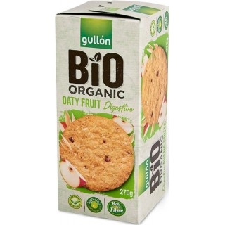 GULLON Βιολογικά Μπισκότα Digestive με Βρώμη & Φρούτα 270gr