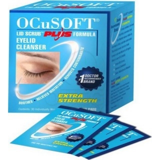 OCUSOFT Lid Scrub Plus Eyelid Cleanser Pads Πανάκια Καθαρισμού Βλεφάρων, 30τμχ