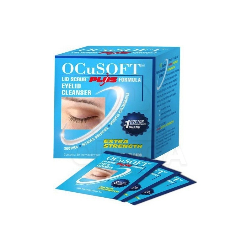 OCUSOFT Lid Scrub Plus Eyelid Cleanser Pads Πανάκια Καθαρισμού Βλεφάρων