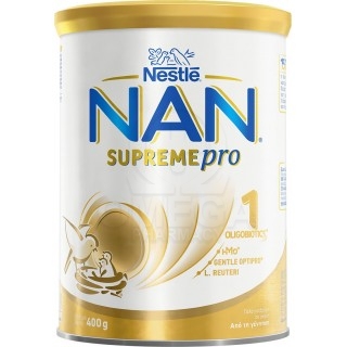 NESTLE NAN Supreme Pro 1 0m+ Βρεφικό Γάλα σε Σκόνη από τη Γέννηση 400gr