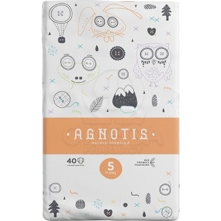 AGNOTIS Baby Πάνες με Αυτοκόλλητο No. 5 για 11-25kg 40τμχ