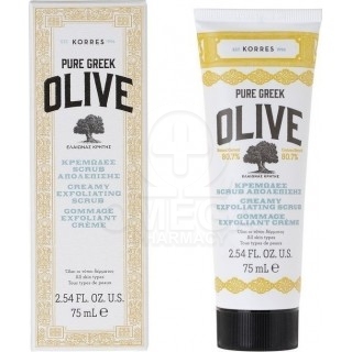KORRES Pure Greek Olive Κρεμώδες Scrub Απολέπισης Προσώπου για Όλους τους Τύπους Δέρματος 75ml