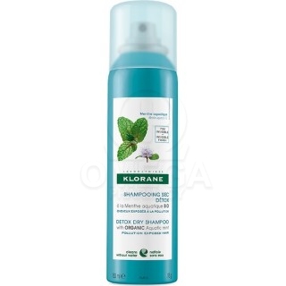 KLORANE Dry Shampoo with Organic Aquantic Mint Ξηρό Σαμπουάν με Υδάτινη Μέντα για Αποτοξίνωση, 150ml