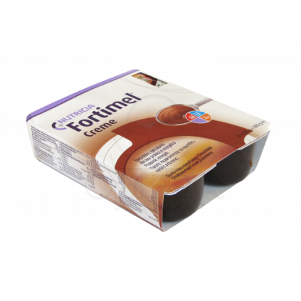 NUTRICIA FORTIMEL Creme Συμπλήρωμα Διατροφής Υψηλής Περιεκτικότητας σε Πρωτεϊνη & Ενέργεια με Γεύση Σοκολάτα  4τμχ x 125gr