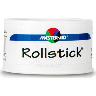 MASTER AID Rollstick Αυτοκόλλητη Επιδεσμική Ταινία Διάφανη σε Ρολό 5m x 2.5cm 1τμχ