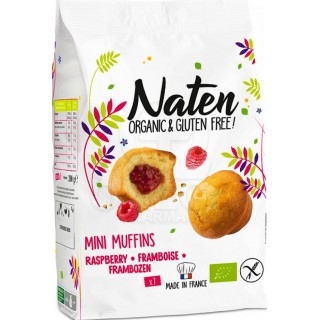 NATEN Βιολογικά Μίνι Μάφιν με Σμέουρα Χωρίς Γλουτένη 200gr