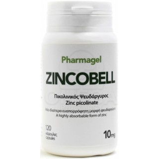 PHARMAGEL Zincobell Zinc Picolinate 10mg 120caps