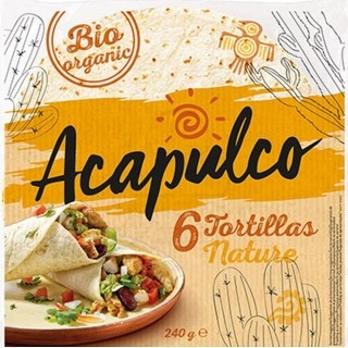ACAPULCO Βιολογικές Πίτες Τορτίγιας 6τμχ 240gr