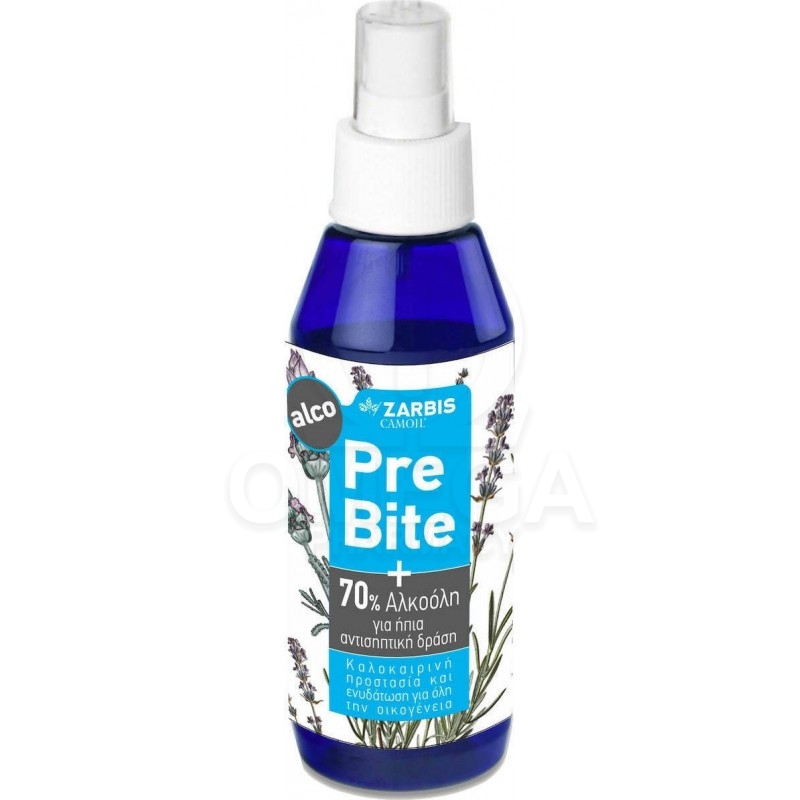 ZARBIS Camoil Pre Bite Εντομοαπωθητική Λοσιόν με 70 Αλκοόλη, 100ml