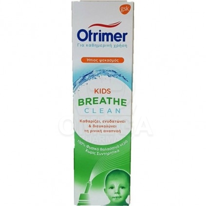 OTRIMER Breathe Clean Kids Φυσικό Ισότονο Διάλυμα Θαλασσινού Νερού Ήπιος Ψεκασμός 100ml