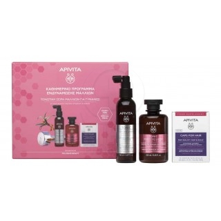 APIVITA Promo Rescue Hair Loss Τονωτικό Σαμπουάν για Γυναίκες 250ml + Λοσιόν Κατά της Τριχόπτωσης 150ml + Συμπλήρωμα Διατροφής για Υγιή Μαλλιά & Νύχια 30caps