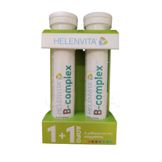 HELENVITA B-Complex Συμπλήρωμα Διατροφής 20+20tabs 1+1 Δώρο