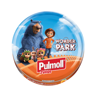 PULMOLL Junior Καραμέλες για Παιδιά με Πορτοκάλι & Βιταμίνες A,C & Ε Καταπραΰνουν το Λαιμό & Ενισχύουν το Ανοσοποιητικό - Χωρίς 