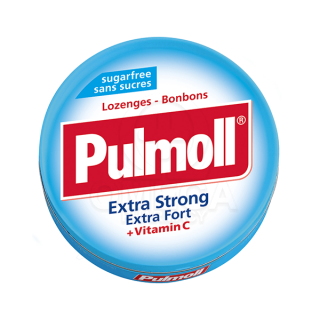 PULMOLL Καραμέλες Extra Strong Μέντα & Βιταμίνη C για το Βήχα, τον Πονόλαιμο, την Τόνωση Ανοσοποιητικού & την Απελευθέρωση της Α