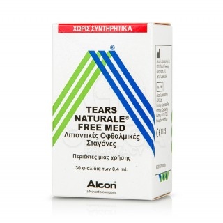 ALCON Tears Naturale Free Med Λιπαντικές Οφθαλμικές Σταγόνες σε Περιέκτες μιας Χρήσης 30 φιαλίδια των 0.4ml