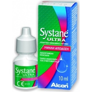 ALCON Systane Ultra Λιπαντικές Οφθαλμολικές Σταγόνες Υψηλή Απόδοση 10ml