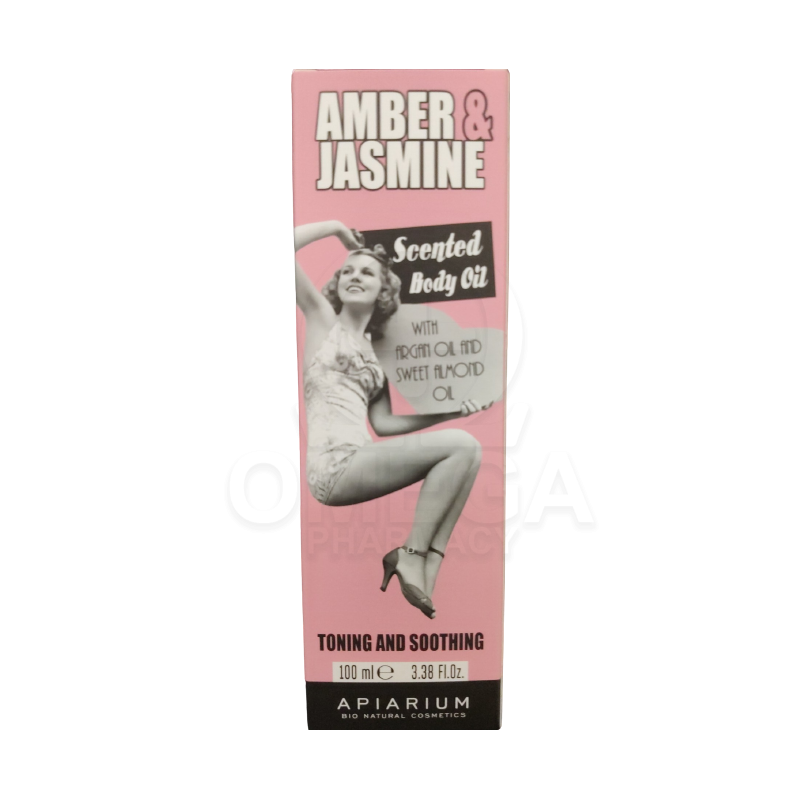 APIARIUM Amber & Jasmine Scented Body Oil Αρωματικό Λάδι Σώματος 100ml