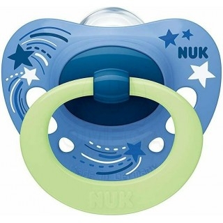NUK Signature Night Πιπίλα Σιλικόνης Νυκτός 18-36m σε Διάφορα Χρώματα 1τμχ