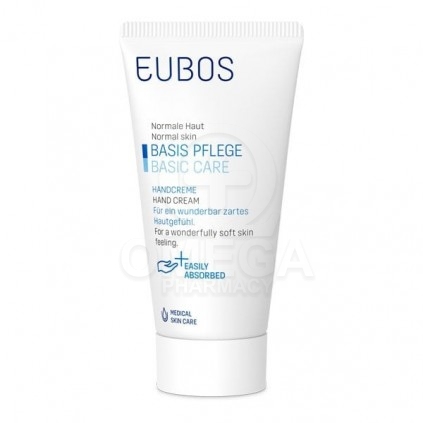 EUBOS Basic Skin Care Hand Cream Ενυδατική Κρέμα Χεριών Καθημερινής Χρήσης Χωρίς Άρωμα 50ml