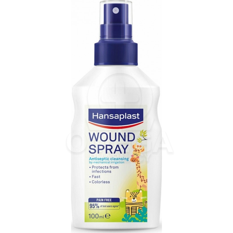 HANSAPLAST Wound Spray Σπρέυ Καθαρισμού Πληγών για Παιδιά, 100ml