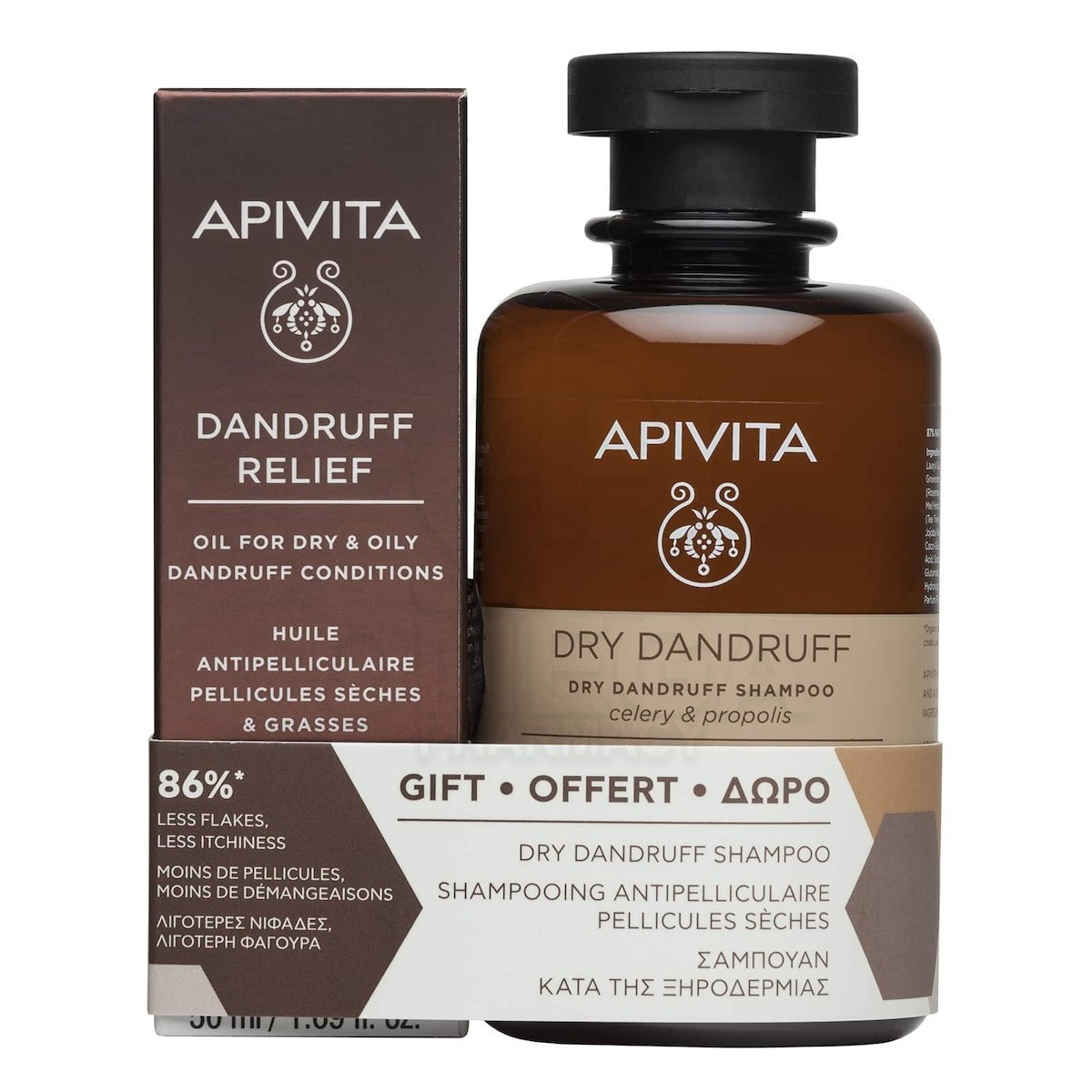 APIVITA Promo Dandruff με Relief Oil 50ml & Dry Dandruff Shampoo 250ml