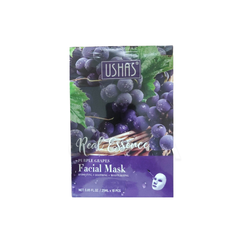 USHAS Face Mask Purple Grapes Ενυδατική Μάσκα Προσώπου 25ml
